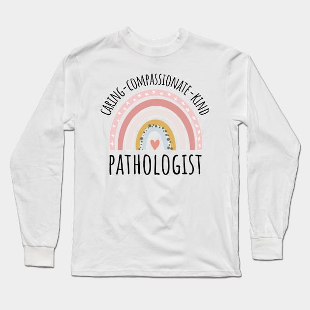 Pathologist Pastel Rainbow Long Sleeve T-Shirt by IndigoPine